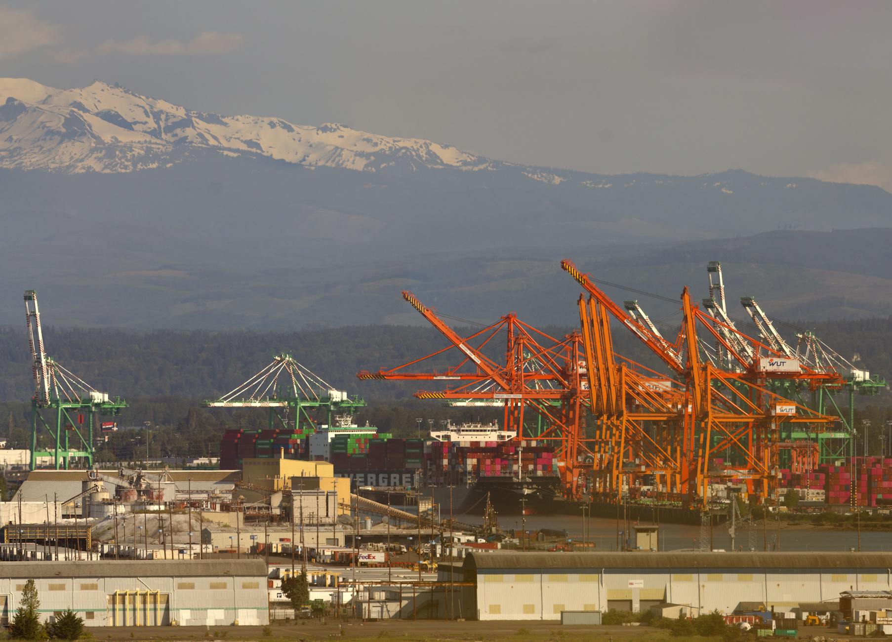 Police survey an empty truck bay after a large chocolate shipment disappeared during transit.