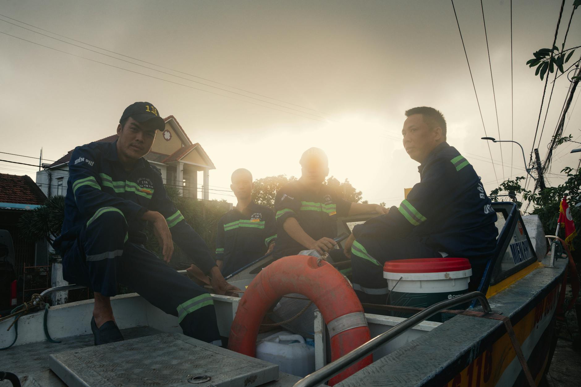 Rescue workers inspect a damaged residential area in Odesa after an overnight Russian drone strike ahead of a proposed Easter truce.