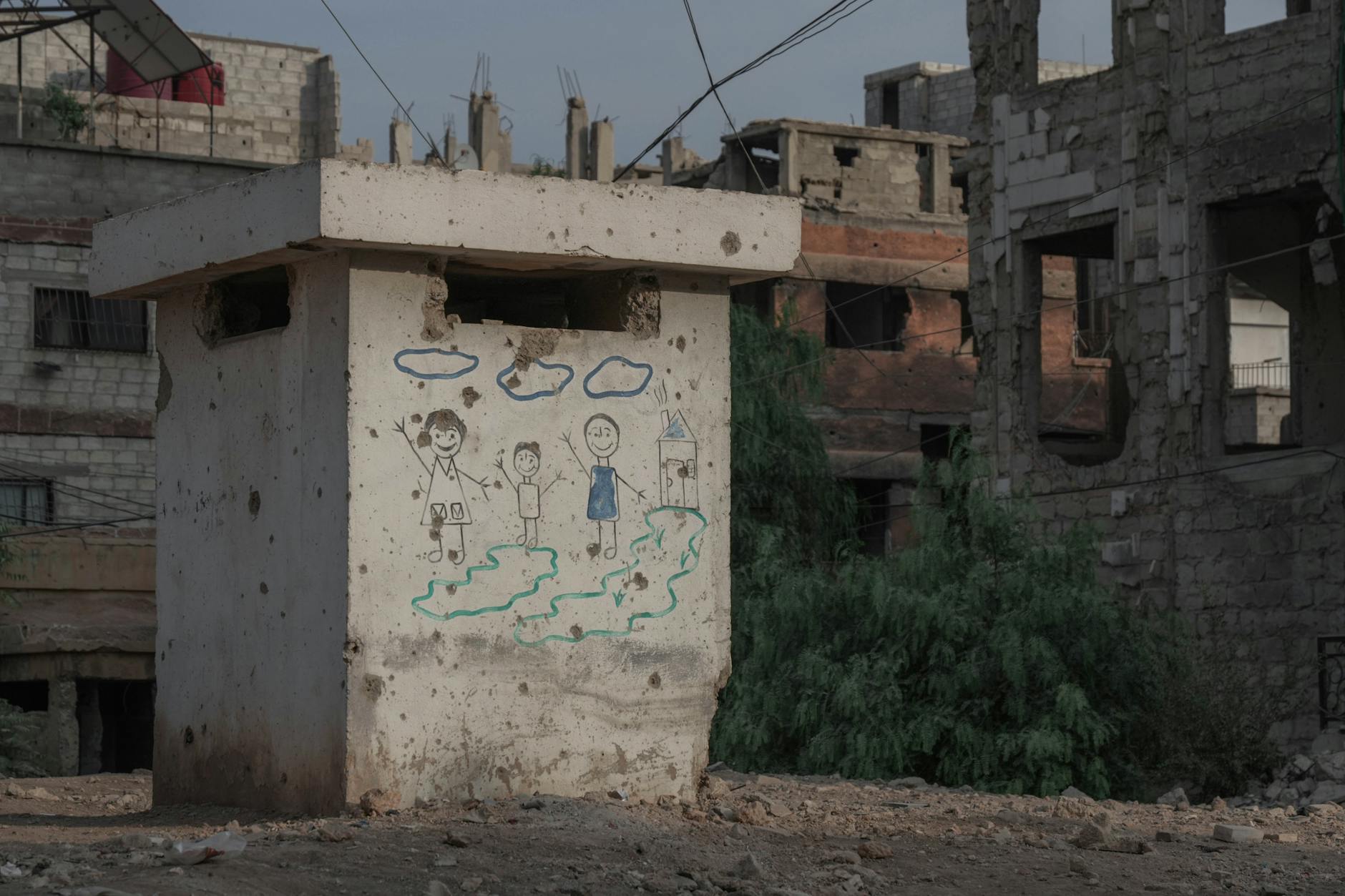 Smoke rises over a Ukrainian urban area after overnight drone strikes following the expiry of a three-day ceasefire.