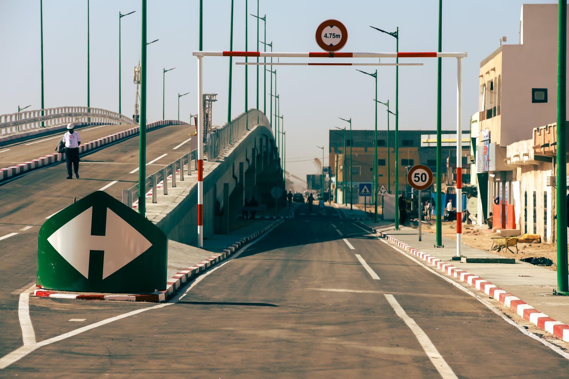 Spanish security personnel patrol Ceuta as residents return to the streets following the mass migrant crossing from Morocco.